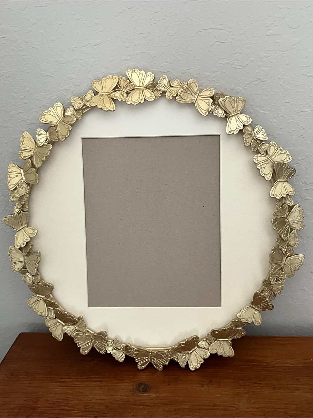 Concepts Ornate 3D Gold Butterfly Matted Wall Frame - 14x14 (8 x10 mat) NIB